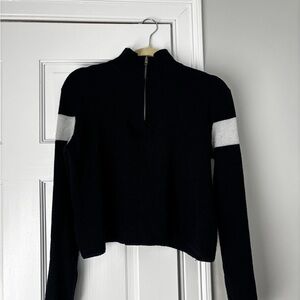 Brandy Melville Navy Quarterzip